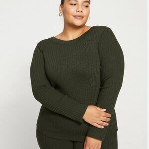 Universal Standard 14/16 Aspen Rib Scoop Back Top